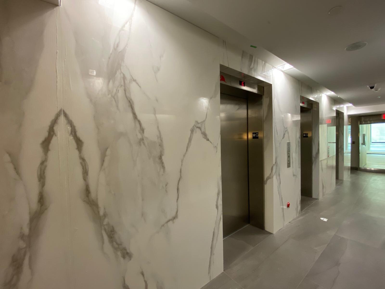 Commercial marble lobby